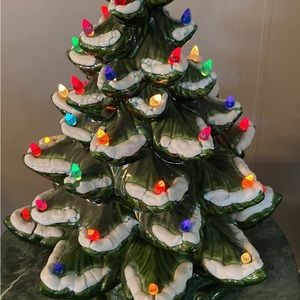 Ceramic Christmas Tree with lights 18”tall